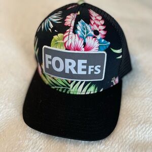 Fore FS Black Golf Snapback
